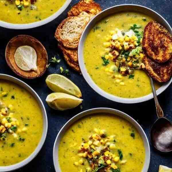 Картофельный суп с кукурузной крупой